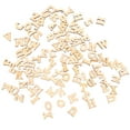thumbnail image 4 of 100pcs 15mm Diy Educational Toy Small Natural Wooden Slice Scrapbooking Embellishments Diy Craft Decor (English Letters Pattern), 4 of 4