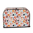 thumbnail image 2 of Yiaed Autumn Pumpkins Fall Leaves Print Two Slice Bread Machine Cover, Universal Size Kitchen Appliance Cover for Bread Machine,Bread Machine Cover, 2 of 7