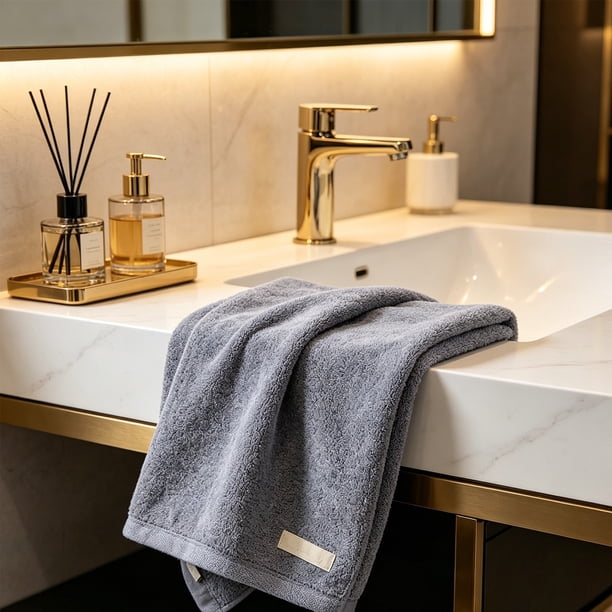 Face Towels – Cotton Wash Cloths (13.39x29.53 inch) – Soft, Quick Dry & Highly Absorbent Hand Towels for Bathroom, Spa, Gym, Kitchen and for Daily Use