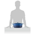 thumbnail image 3 of Crock Pot Artisan 7 Quart Round Cast Iron Dutch Oven in Sapphire Blue, 3 of 4