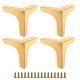 thumbnail image 1 of Patas de mesa de 4 piezas, patas de sofá cama, patas de hierro para muebles, repuesto dorado/negro, 1 of 5