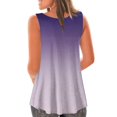 thumbnail image 6 of Goodeals Tank Top Women Summer Loose Flowy Tunic Tops Color Block Shirts Gradient Blouses Basic Sleeveless Shirts Fashion Crewneck Clothes(Purple,M), 6 of 6