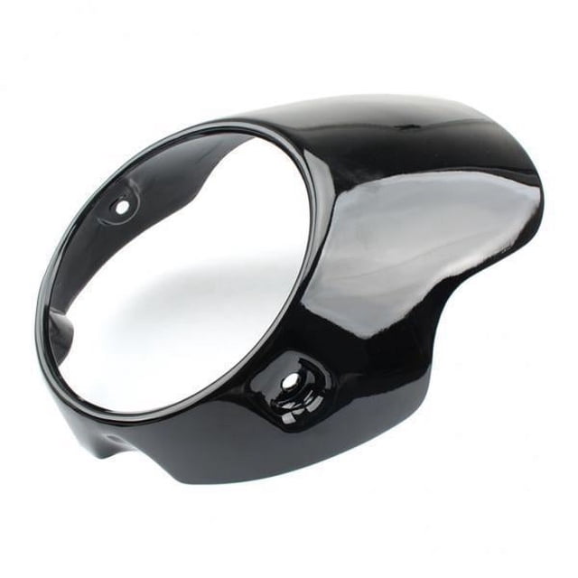 Paquete de 2 carenados delanteros de motocicleta kusrkot 7 pulgadas Color negro brillante