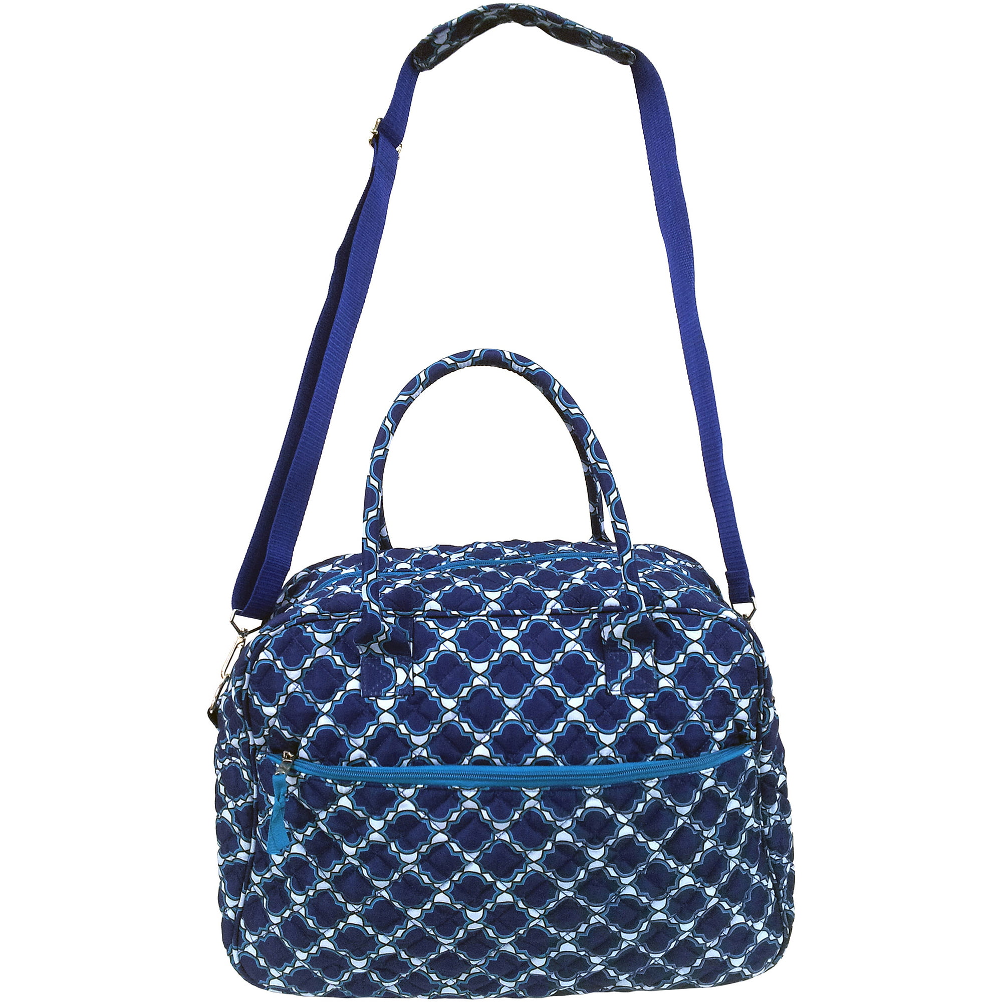 Generic Quilted Duffel Bag, Blue Tile - www.bagssaleusa.com - www.bagssaleusa.com