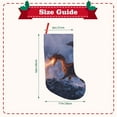 thumbnail image 3 of Uemuo Winter Fire Dragon Print Christmas Stockings, 18inch Xmas Hanging Stocking Decorations for Christmas Party Family Decor, 3 of 7