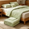 thumbnail image 5 of Bomd Cooling Blanket for Hot Sleepers Twin Size, Cooling Comfort Throw, Cold Blankets for Night Sweats Sleeping, Ultra-Cool Lightweight Breathable Summer Blanket for Bed,60" x 80"Green, 5 of 6