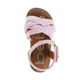 thumbnail image 2 of bebe Girl's Fisherman, Gladiator and Braided Strappy with Flower, Butterfly and Rhinestone Details - Flat Sandals for Toddler/Little Kid/Big Kid, Pink, 10, 2 of 8