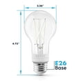 thumbnail image 3 of Luxrite Vintage A19 LED Light Bulb 7W=60W 5CCT Dimmable 800 Lumens Standard LED Edison Bulb UL Listed E26 Base 12-Pack, 3 of 7