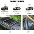 thumbnail image 2 of NIXFACE Crossbars Fit for 2011-2021 Jeep Grand Cherokee Roof Rack Luggage Holder Aluminum Black, 2 of 4