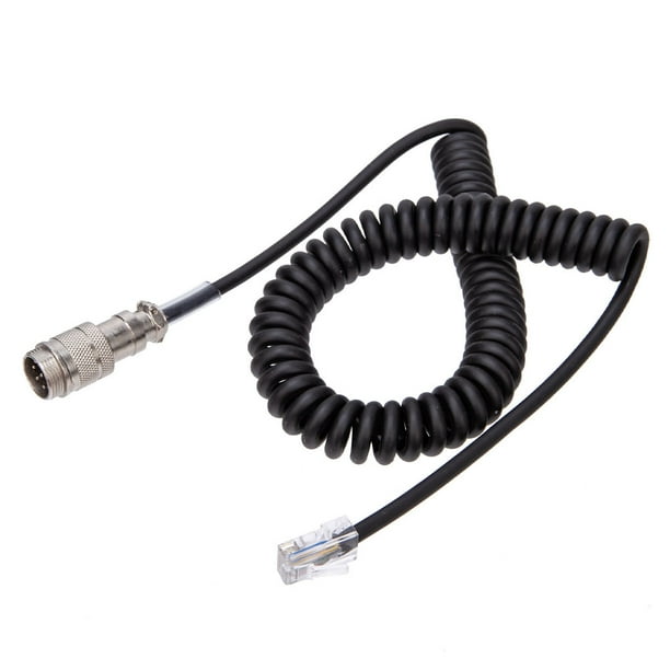 Seitruly Cable adaptador de micrófono Walkie Talkie, convertidor de altavoz de mano, reemplazo de reparación de Radio bidireccional para Yaesu Teléfono y Comunicación