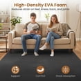 thumbnail image 2 of Gymax 36 Pack Interlocking EVA Foam Floor Tiles 2/5 Inch Thick Puzzle Exercise Mats Black, 2 of 10
