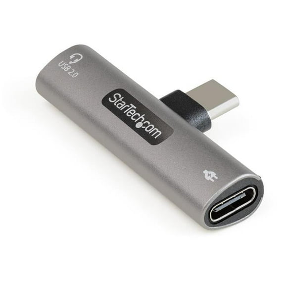 Startech  USB-C Audio & Charge Adapter with USB-C Port for Headset, Headphones & Data Transfer