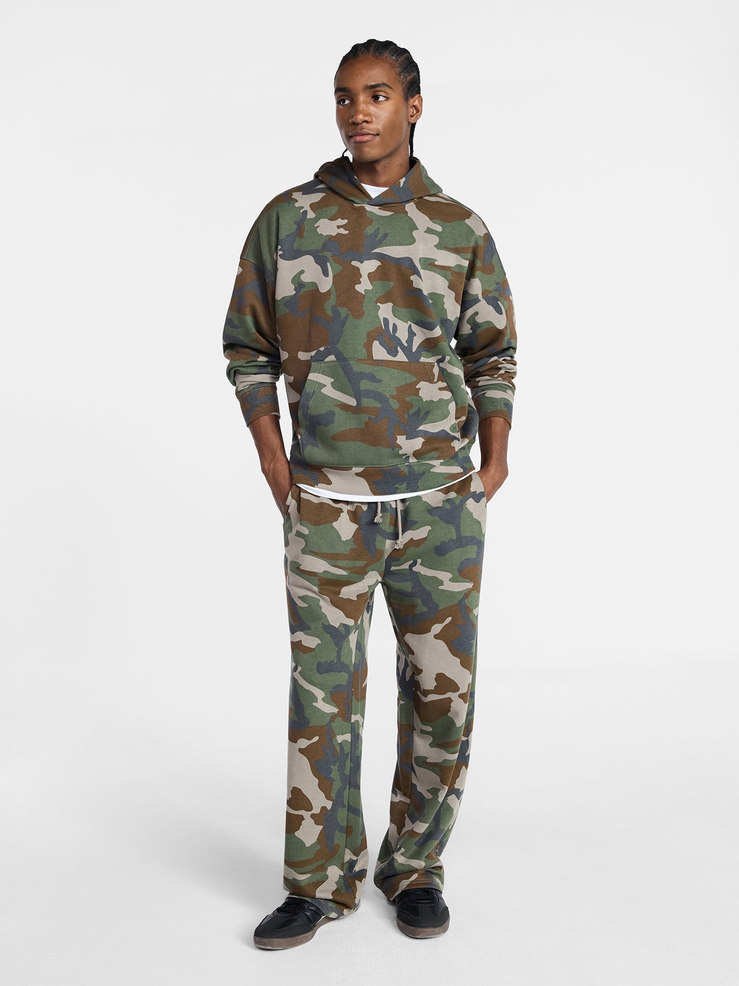 No Boundaries Oversized Hoodie with Long Sleeves, Men's XS-4XLT