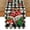 Black/White, variant on Buffalo Plaid Gnome Bell Xmas Tree Christmas Table Runner, Seasonal Winter Kitchen Dining Table Decoration for Home Party Decor 13x36 Inch