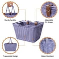 thumbnail image 2 of GRANNY SAYS Kids Bike Basket, Front Bicycle Bike Baskets for Kids, Small Wicker Bike Basket for Boys and Girls, 9.75" x 7" x 6", Purple, 2 of 4