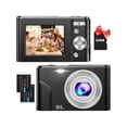 thumbnail image 1 of Digital Camera,1080P 48MP Kids Camera with 32GB SD Card,2.4 Inch Kids Digital Camera with 16X Digital Zoom, Compact Mini Camera Kid Camera, 1 of 4