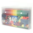 thumbnail image 3 of Juego de 160 lápices de colores a base de aceite, lápices de dibujo suaves y multicolores para artistas., 3 of 14