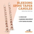 thumbnail image 3 of Bleeding Spine Taper Candles, 10", 2 Pieces, Halloween by Way To Celebrate, 3 of 5
