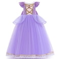 thumbnail image 3 of Frozen Girls Elsa Anna Princess Dress Kids Cinderella Rapunzel Belle Snow White Disguise Cosplay 2024 Halloween Carnival Costume, 3 of 5
