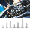 thumbnail image 3 of 220pcs M3 M4 M5 304 Stainless Steel Pan Head Tapper Self Tapping Screws Set - Rust Resistant Self Tapper Screw Kit for DIY, Pan Head Cross Tapper Screws  Stainless Steel Tapper, 3 of 7