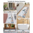 thumbnail image 4 of Oceans Front Door Mat Coastal Orange Blue Sea Turtles Starfish Coral Gradient Welcome Doormat Indoor Outdoor Entrance Floor Mat Non-Slip Washable Runner Rug for Front Porch Decor 20x63 Inch, 4 of 6