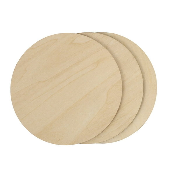Minkissy 3Pcs Diy Wood Slices Wood Shapes for Home Decor