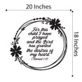thumbnail image 4 of Children For This Child I Have Prayed Uplifting Quote Wall Decal Decoration Granted The Desires Of My Heart 1 Samuel 1:27 Bible Verse Lasts Years and Easily Removable - Size: 20 In(W) x 18 In(H), 4 of 5