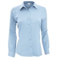 thumbnail image 1 of Henbury- Camisa de trabajo de manga larga transpirable antibacterias para mujer (Azul claro), 1 of 5