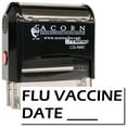 thumbnail image 1 of Large Self-Inking Flu Vaccine Date Stamp with Brown Ink, 1 of 4