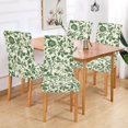 thumbnail image 2 of Yayeee 2 Pack Dining Chair Covers Stretch Parson Chairs Slipcovers Seat Protector, Green Floral, 2 of 6