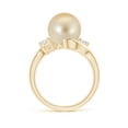 thumbnail image 2 of ANGARA Classic Golden South Sea Cultured Pearl Bypass Ring in 14K Yellow Gold for Women | June Birthstone, Birthday, Anniversary, Jewelry Gift for Women | Pearl Ring, 2 of 8