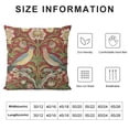 thumbnail image 6 of COMIO  William Morris Strawberry Thief Red 16 Decorative Throw Pillow Cover Soft  Throw Pillow Case Home Decor Living Room Cushion Case for Bed Couch Car 2pc, 6 of 6