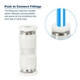 thumbnail image 4 of Unique Bargains Raccords à Pousser, Lot de 6 Raccords Tubes Droits, Blanc, 5/32 Pouces Od, 4 of 5
