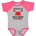 thumbnail image 3 of Inktastic Someone in Boca Raton Loves Me Boys or Girls Baby Bodysuit, 3 of 5