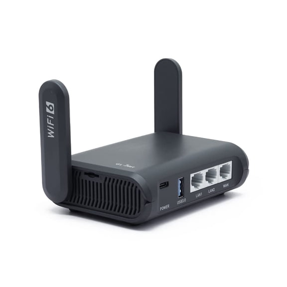 Router de viaje GL.iNet GL-AXT1800 (Slate AX) Wi-Fi 6