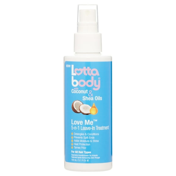 LOTTABODY Love Me 5-n-1 Miracle Styling Creme with Coconut & Shea Oils 5.10 oz, All Hair Type
