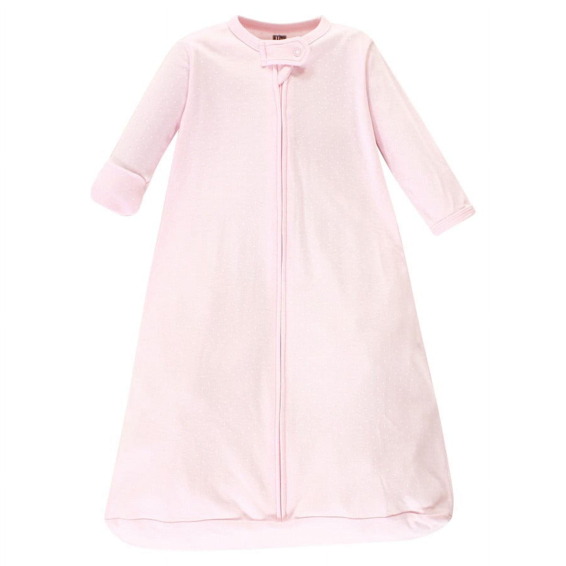 Hudson Baby Infant Girl Cotton Long-Sleeve Wearable Sleeping Bag, Sack, Blanket, Basic Pink Floral, 18-24 Months