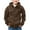 Brown, variant on Mercatoo Full Zip Tactica1 Hoodies for Boys Cargo Long Sleeve Hooded Sweatshirt with Pockets Teen Casual Fall Winter Pullover