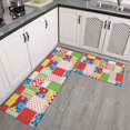thumbnail image 2 of Pioneer Flower Floral Print Pattern Anti Fatigue Kitchen Rugs Set Of 2, Non Slip Washable Decorative Floor Mats for Kitchen Sink Laundry, 17"x30" and 17"x47", 2 of 6