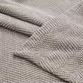 thumbnail image 5 of Superior Maya Chenille Herringbone Cotton Blanket, Twin, Brown, 5 of 9