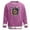 Purple A, variant on BRGZLK Men Mardi Gras Sweatshirt Fashion Loose Casual Round Neck Carnival Print Pullover Long Sleeve Sweatshirt Top Red A M