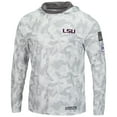 thumbnail image 2 of Men's Colosseum Arctic Camo LSU Tigers OHT Military Appreciation Long Sleeve Hoodie Top, 2 of 4