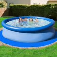 thumbnail image 2 of Anti-Tear Pool Ground Cloth - 15 Ft Heavy-Duty Above Ground Swimming Pool Mat Pad, Round Liner Protector for Frame Inflatable Pools, 2 of 14