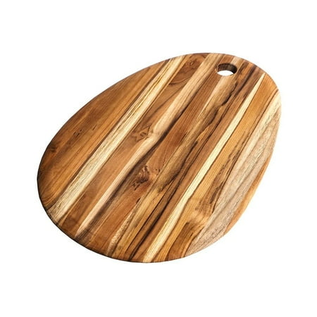 

TeakHaus Elegant Edge Grain Oval Cutting And Serving Board | 16 x 11 x .55