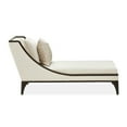 thumbnail image 4 of Michael Amini Paris Chic Armless Chaise - Cremini/Espresso, 4 of 12