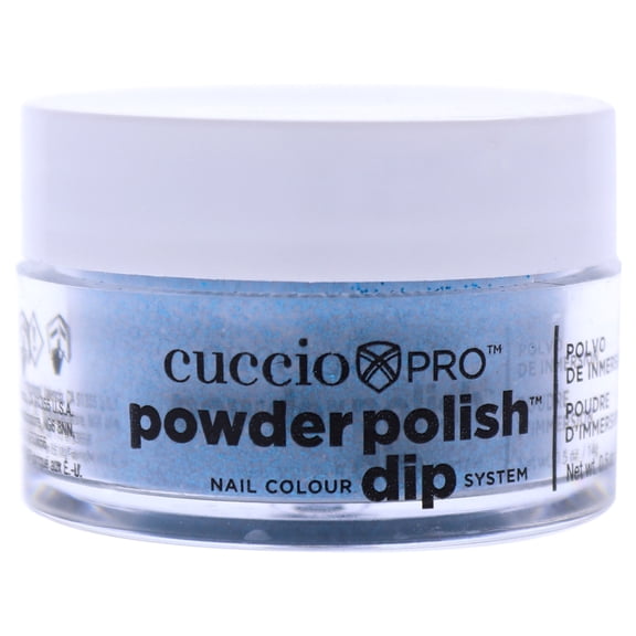 Pro Powder Polish Nail Colour Dip System - Deep Blue Glitter by Cuccio for Women - 0.5 oz Nail Powder