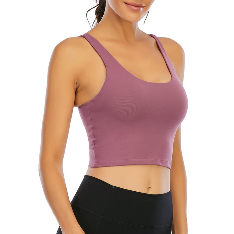 LELINTA Sports Bra for Women High Impact Support Wirefree Yoga Bra Sexy  Backless Lingerie Bra Top Fitness Excercise Running Tank Top with Removable  Pads 