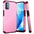 thumbnail image 1 of Kaleidio Case For OnePlus Nord N200 5G [Astro Armor] Rugged Slim [Shockproof] Impact Protector Hybrid Cover [Light Pink/Wine], 1 of 6