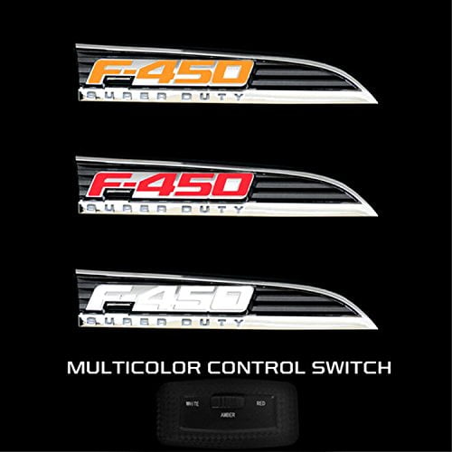 11-16 Ford F450 Illuminated Emblems 2-piece Kit Includes Driver And 