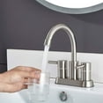 thumbnail image 4 of Senlese 62-LFDJXW2-AGDYS Brass Brushed NickelVanity Mixer Faucet, 4 of 16